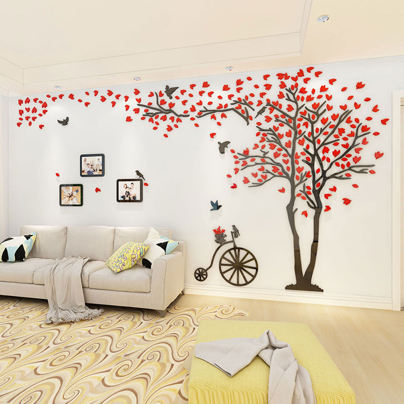 3D Crystal Mirror Acrylic Wall Stickers