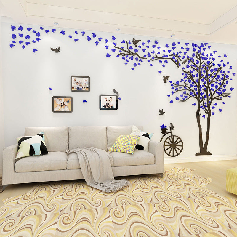 3D Crystal Mirror Acrylic Wall Stickers