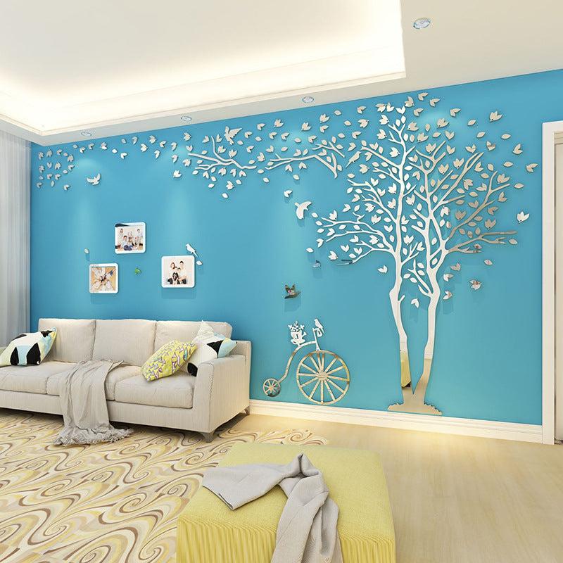 3D Crystal Mirror Acrylic Wall Stickers