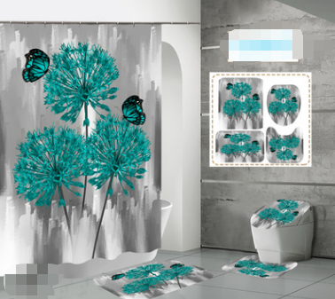 Waterproof Printed Polyester Shower Curtain