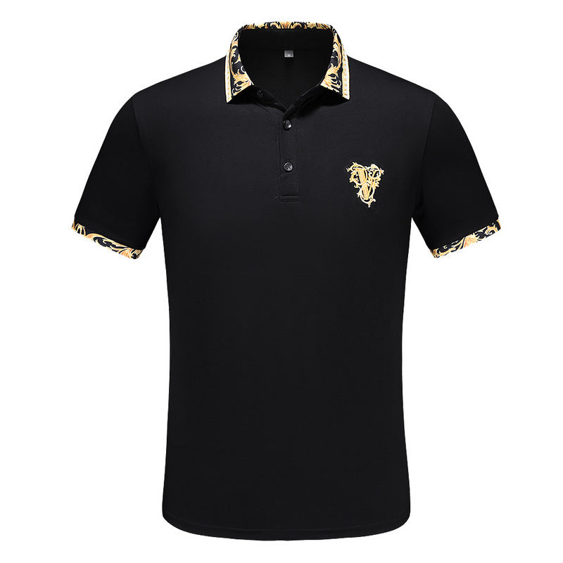 Men’s Embroidered Cotton Polo Shirt