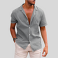 Men’s Casual Button-Down Beach Shirt