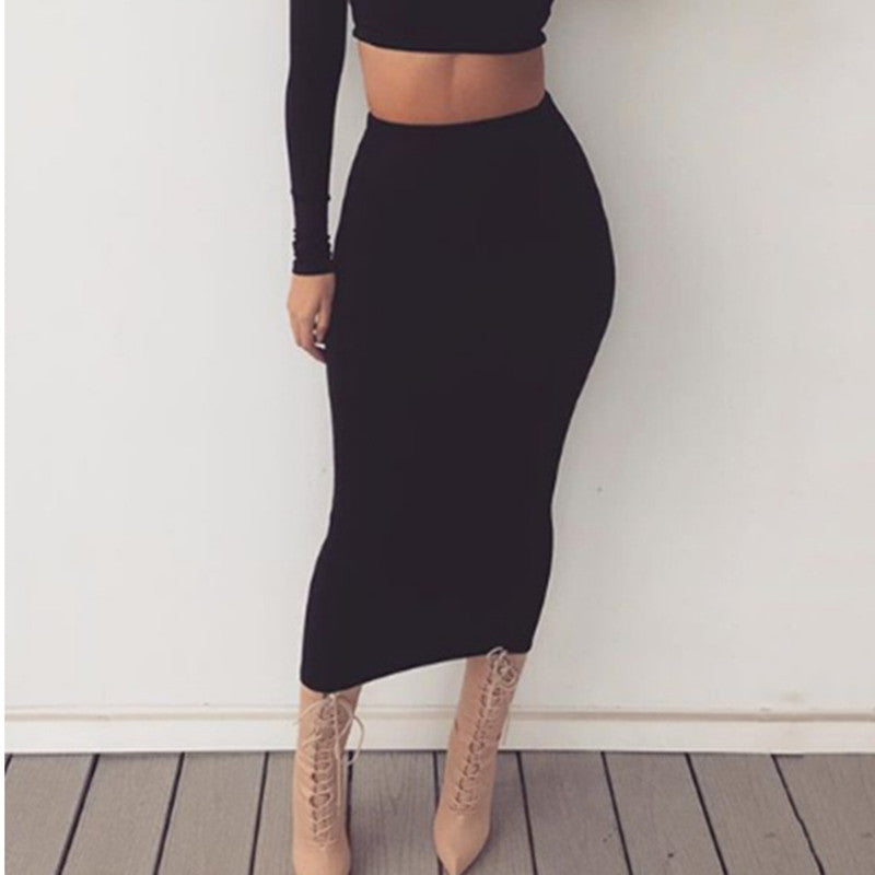 Slim-Fit Midi Skirt