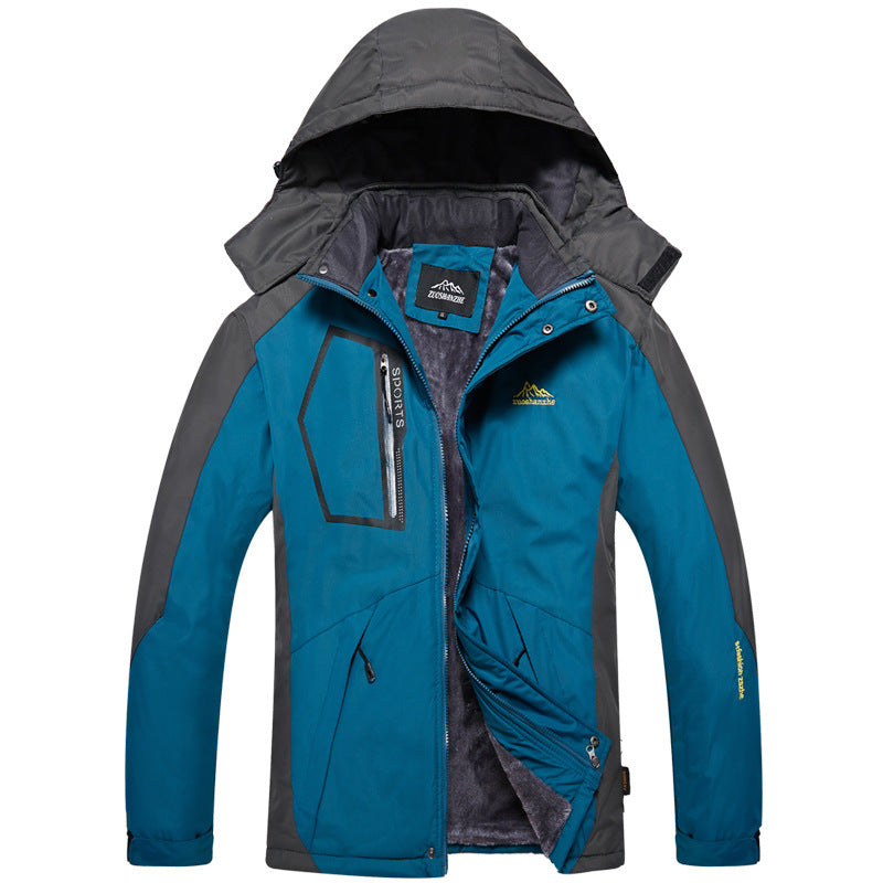 Men’s Waterproof Detachable Winter Storm Jacket