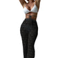 High Waist Hollow-Out Beach Pants