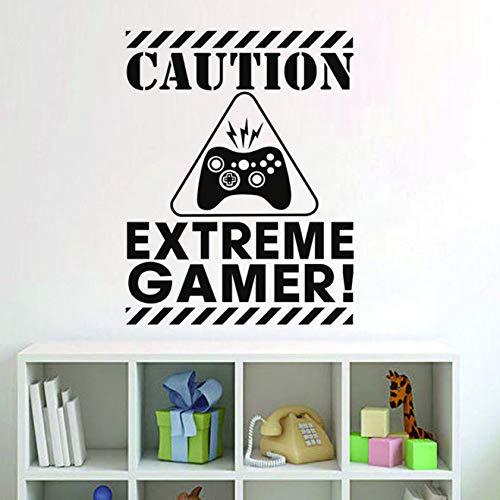 Caution Gamers Ahead Wall Sticker - Warning for Enthusiasts