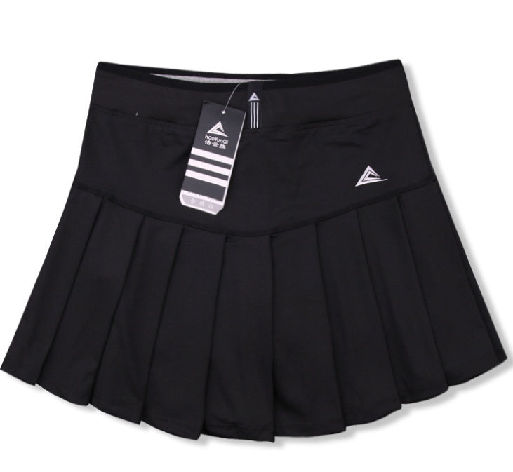 Quick Dry Tennis Skirt with Built-In Safety Shorts