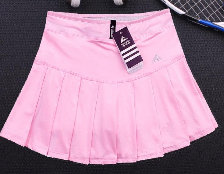 Quick Dry Tennis Skirt with Built-In Safety Shorts