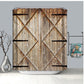 Vintage Wooden Door Shower Curtain