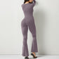 Women’s Long Sleeve Square Collar Shaping Jumpsuit