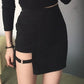 Slim Fit Black Micro Mini Skirt