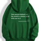 “Dear Person Behind Me” Letter Print Plush Hoodie