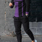 Men’s Striped Pullover Sports Suit