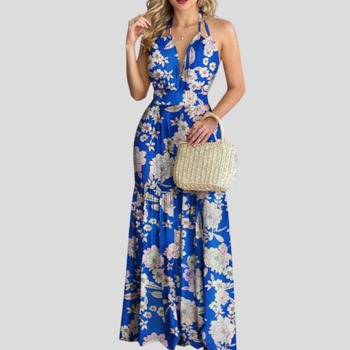 Sundrenched Halterneck Maxi Dress