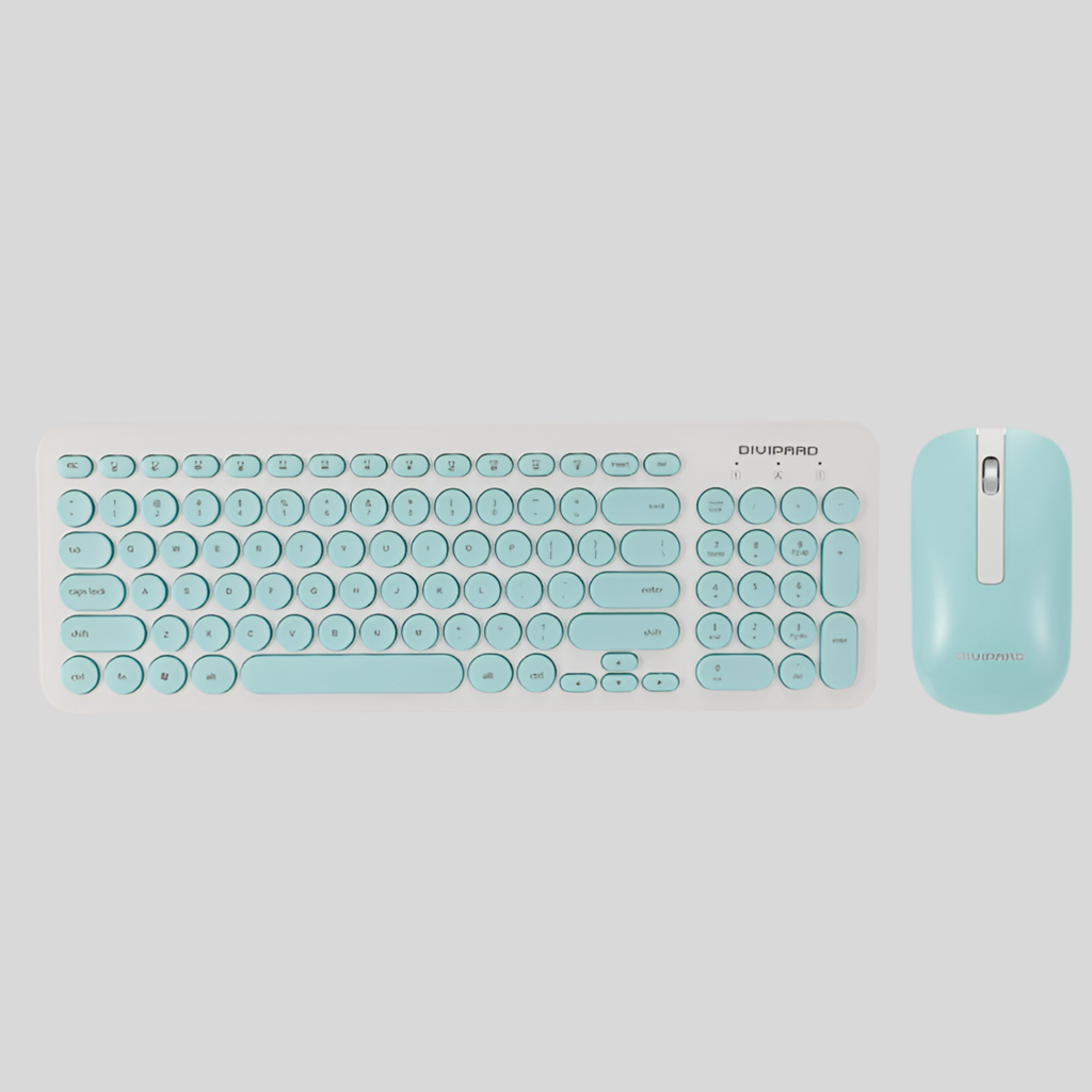 Punk Wireless Keyboard And Mouse Set