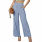 Breezy Solid Color Women’s Casual Trousers