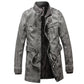 Men’s Leather Trench Coat