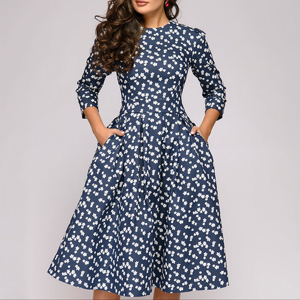 Classic A-Line Mid-Length Dress