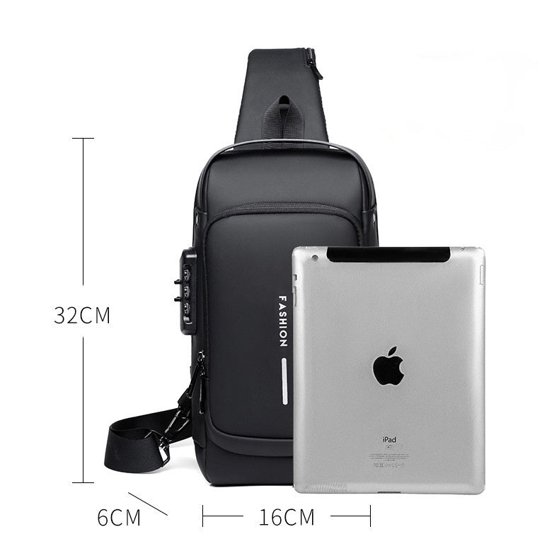 Rechargeable Anti-Theft Large Capacity Crossbody Bag