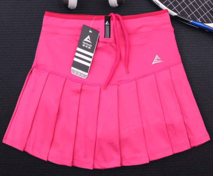 Quick Dry Tennis Skirt with Built-In Safety Shorts