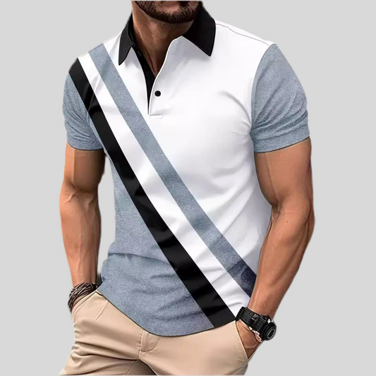 Men’s Printed Breathable Fashion Polo Shirt