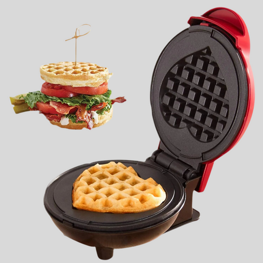 Mini Waffle Maker Portable Electric Breakfast Machine