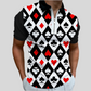 Men’s 3D Print Polo Shirt