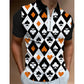 Men’s 3D Print Polo Shirt