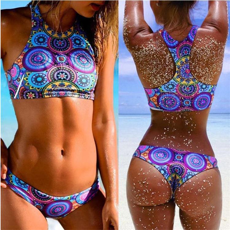 BeachGlow Low-Waist Triangle Bikini Set