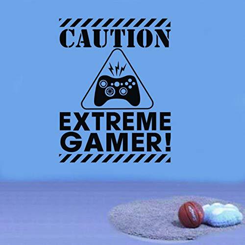 Caution Gamers Ahead Wall Sticker - Warning for Enthusiasts