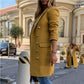 Vintage Elegant Double-Breasted Trench Coat with Notch Collar