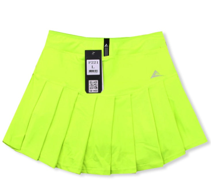 Quick Dry Tennis Skirt with Built-In Safety Shorts