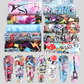 Trendy Cartoon Graffiti Nail Transfer Stickers