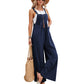 Women’s Casual Loose Overalls with Pockets – Long Bib Jumpsuits