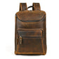 Vintage Leather Large Capacity Travel Backpack