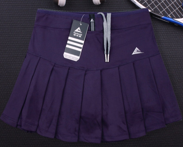 Quick Dry Tennis Skirt with Built-In Safety Shorts