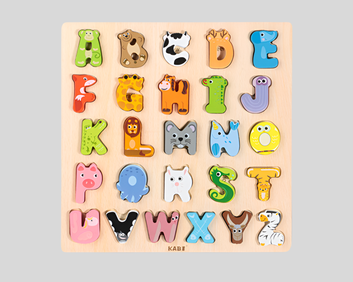 Early Learning Alphabet Board with 26 Letters