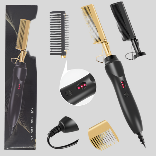 Electric Straight Hair Curling Comb