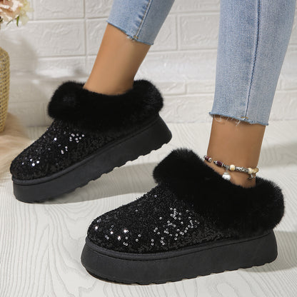 SequinsGlow Cozy Slippers