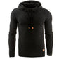 Men’s Jacquard Long-Sleeved Hoodie Sweatshirt