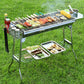 Outdoor Portable Folding BBQ Stainless Steel Grill