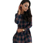 Women’s Plaid Knee-Length Casual Dress