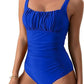 Elegance One-Piece Pleated Swimsuit