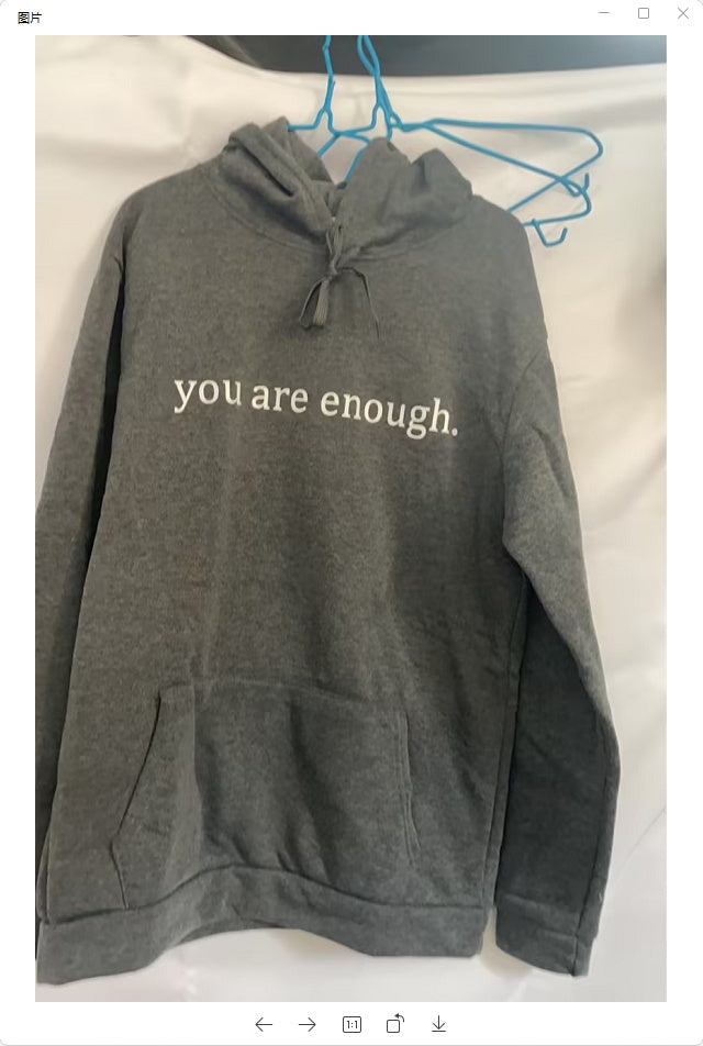 “Dear Person Behind Me” Letter Print Plush Hoodie