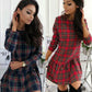 Women’s Plaid Knee-Length Casual Dress