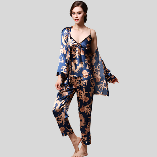 Women’s Three-Piece Silk Pyjamas