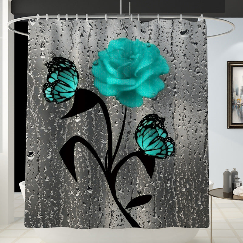 Daffodil Shower Curtain, Bathroom Partition