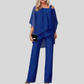 Contemporary Ease Batwing Sleeve Trousers Set