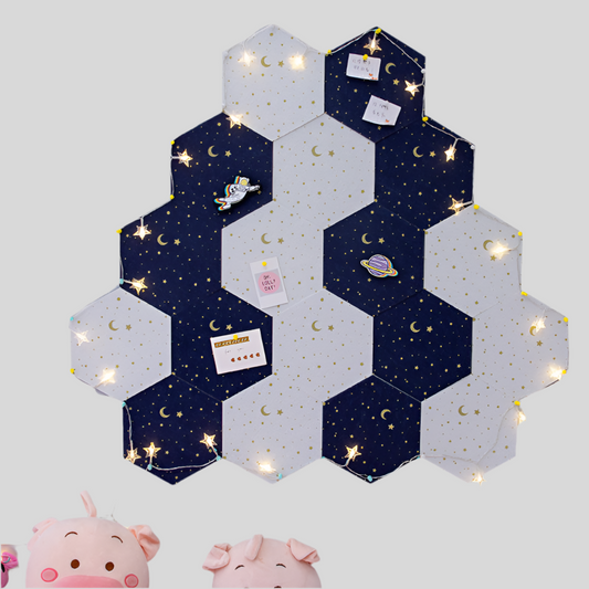 3D Starry Sky Felt Wall Decals