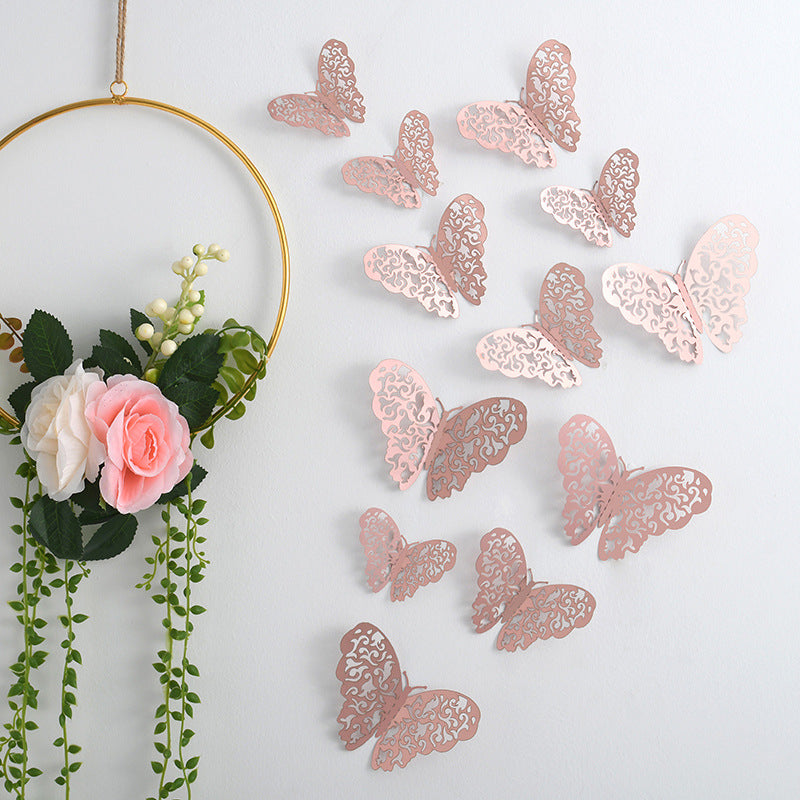 3D Butterfly Wall Sticker - Three-Dimensional Wall Decoration